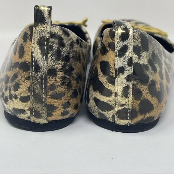 Chico’s Platino Leopard Travel Ballet Flats, size 7, like new - Picture 3 of 9